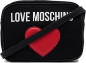 Love Moschino Borsa Canvas Pebble Black Handtas  - Zwart