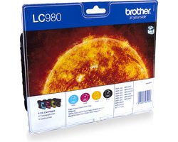 Brother LC-980VALBP - Inktcartridges / Zwart / Cyaan / Magenta / Geel