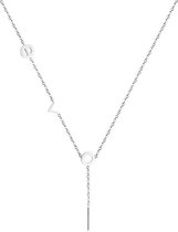 Cilla Jewels dames ketting Edelstaal Zilverkleurig Bar T