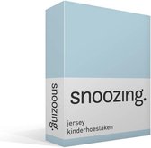 Snoozing Katoen - Kinderhoeslaken - Ledikant - 60x120 cm - Hemel