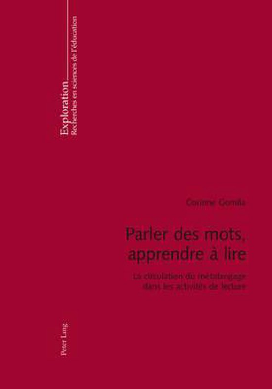 Parler des mots, apprendre à lire - cover