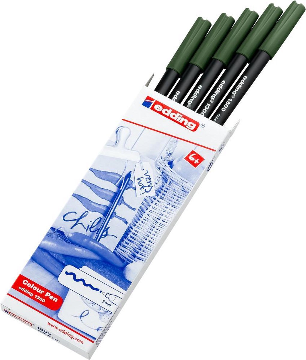 Edding 1300 Viltstift Olijfgroen