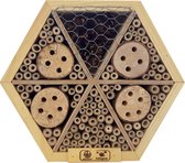 Natuurpunt Insectenhotel honingraat - Medium - 25 cm - Stevig hout - Bijen - Insecten