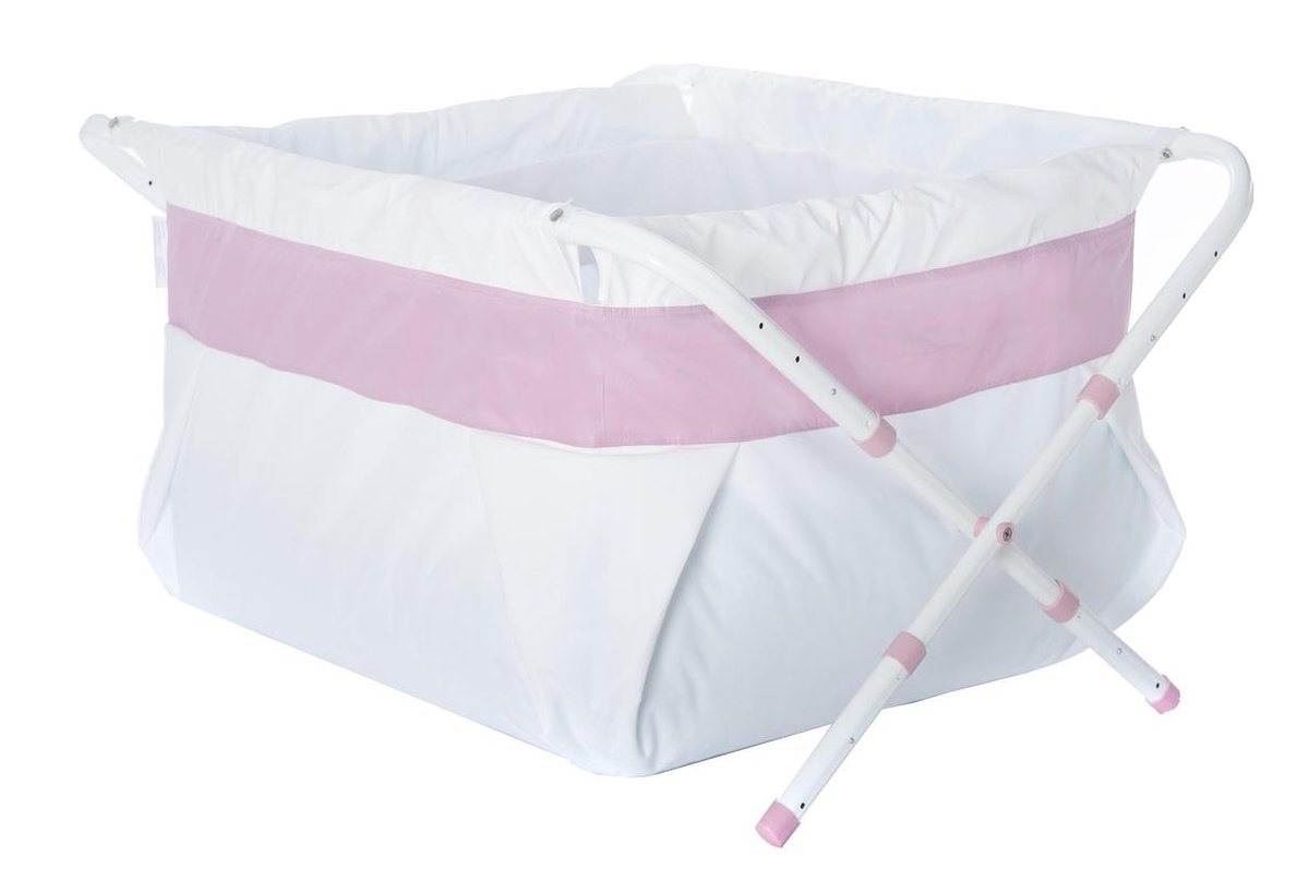 Goedkoopste BiBaBad Babybadje - XXL opvouwbaar kinderbad, verstelbaar van 80-100 cm in lengte en breedte, Pink Line