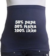 Buikband | M | navy | 50% papa 50% mama 100% ikke