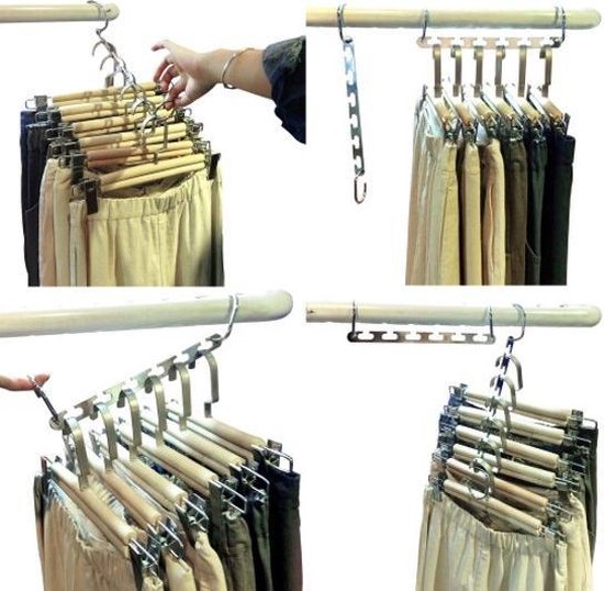 Wonder hanger - Sterke klerenhanger - handige kleerhanger Wit bol.com