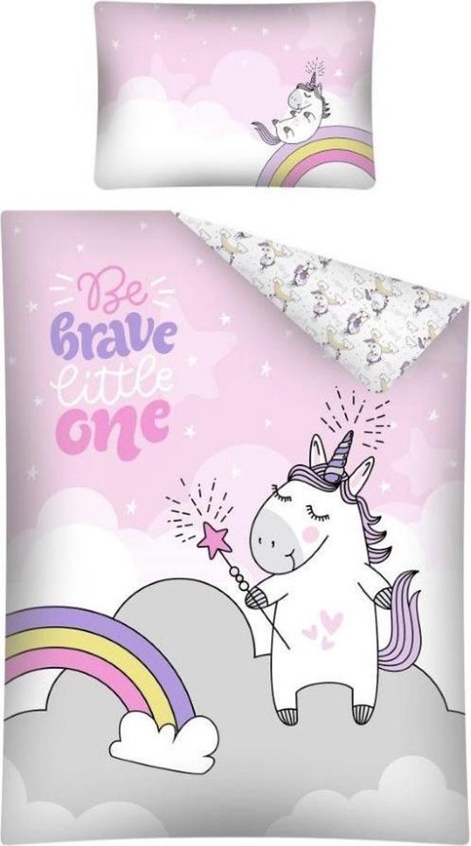 Unicorn BABY  Dekbedovertrekje 100x135cm.
