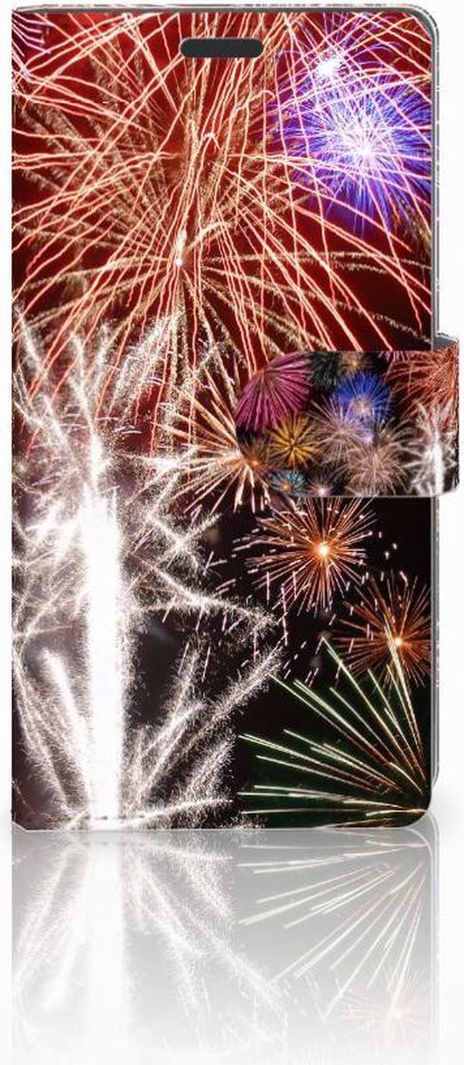 Sony Xperia Z3 Wallet Case met Pasjes Vuurwerk