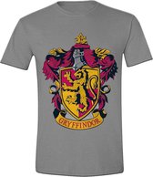 Harry Potter - Gryffindor Crest T-Shirt - Grijs - Maat XL