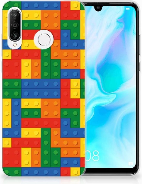 Coque pour Huawei P30 Lite TPU Bumper Silicone Étui Housse Blocs