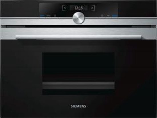 Siemens iq700 cd634gas0 oven elektrische oven 38 l 1750 w zwart, roestvrijstaal