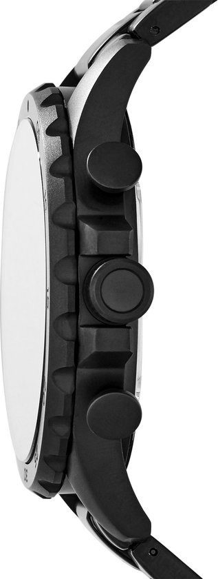 Fossil Nate JR1401 Herenhorloge 50 mm - Zwart