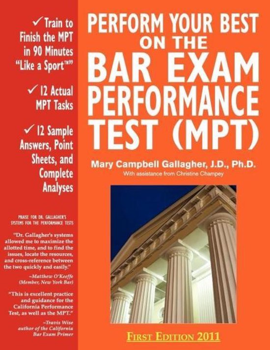 Perform Your Best on the Bar Exam Performance Test (MPT) - cover