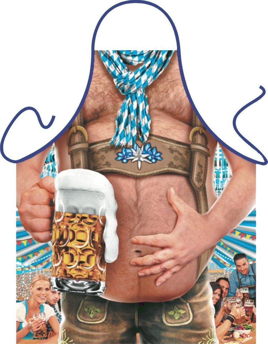 Alpen Sixpack - Sexy Grappig Leuk Tirol Tiroler Schort Keukenschort