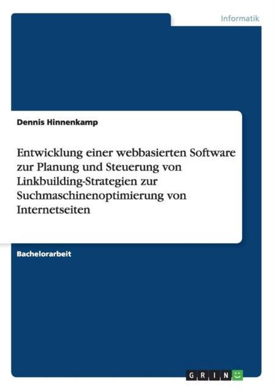 Entwicklung einer webbasierten Software zur Planung und Steu ... - cover