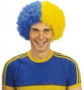 Afropruik blauw / geel