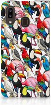 Geschikt voor Samsung Galaxy A30 Hoesje maken Birds