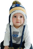 Baby muts of dreumes muts met voering | 1-3 jaar | blauw