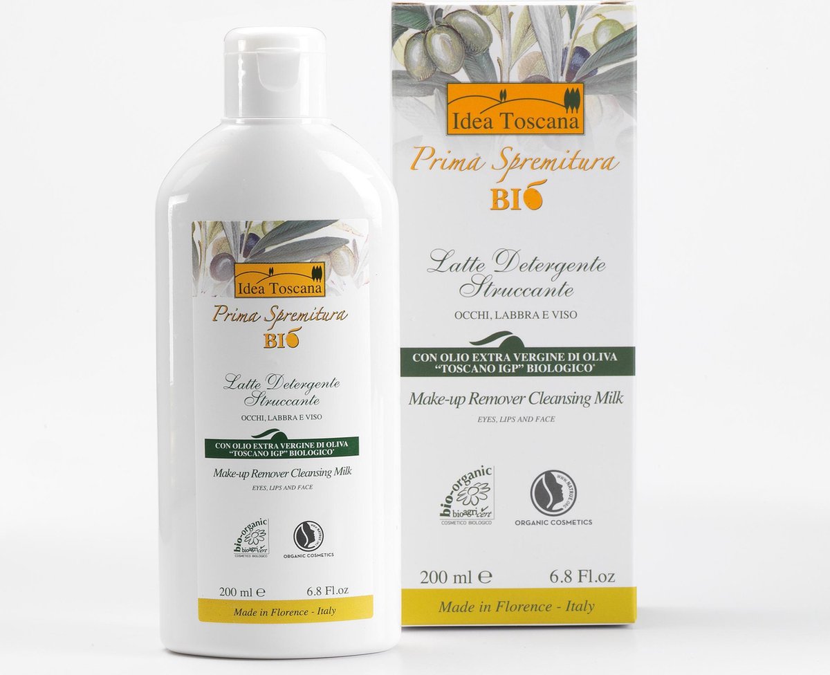 Idea Toscana - Reinigingsmelk 200ml - Biologisch Natrue 3 sterren.