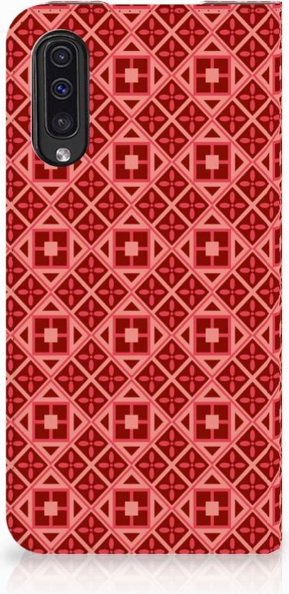 Samsung Galaxy A50 Hoesje met Magneet Batik Rood