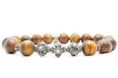 Beaddhism - Armband - Big Matt Tiger - BT1222.3 - 10 mm - 19 cm