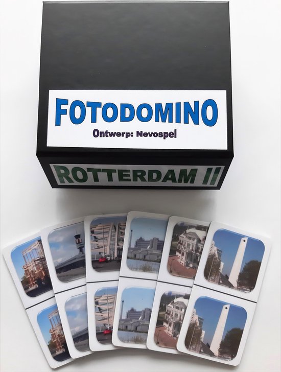 Afbeelding van het spel Denkspel voor mensen met dementie FotoDomino Rotterdam II