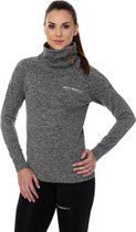 Brubeck | Dames Outdoor Trui / Sweater - Outdoortrui - Grijs Melange - Maat S