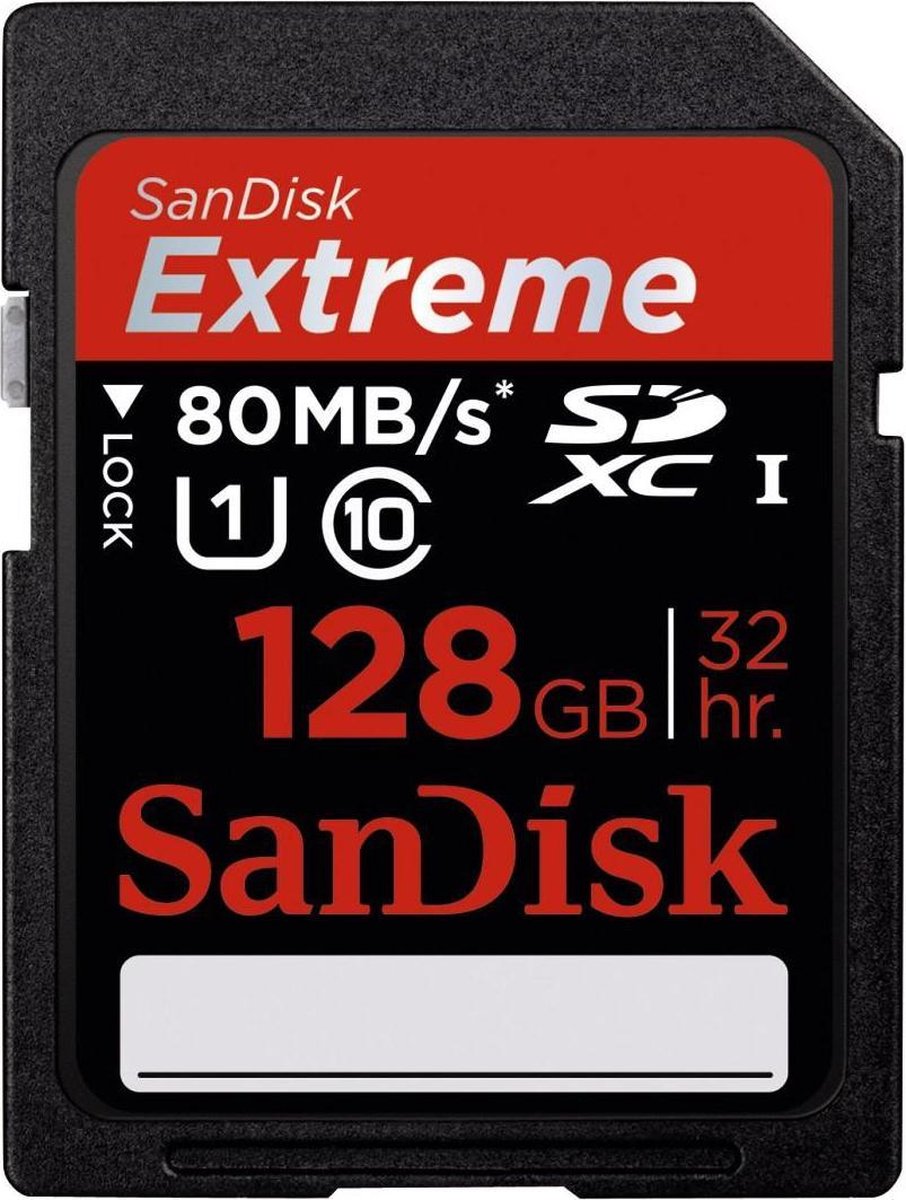 Sdxc Extreme Plus 128Gb 80Mb/S Cl 10