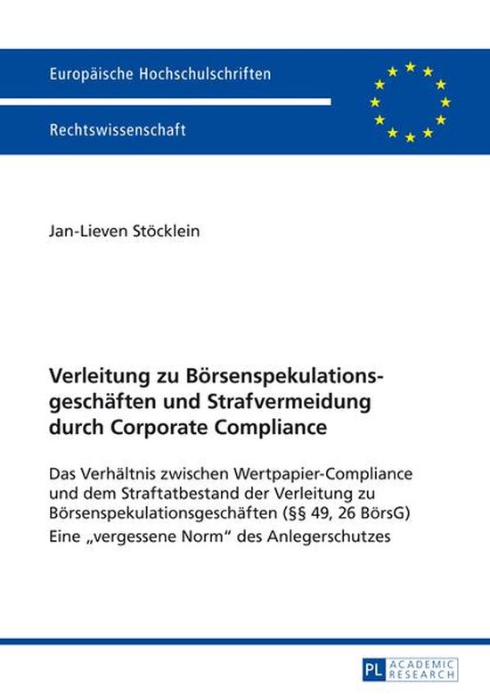 Europaeische Hochschulschriften Recht 5581 - Verleitung zu B ... - cover