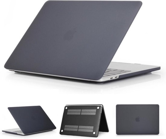 Macbook Case voor New Macbook PRO 13 inch met of zonder Touch Bar 2016/2017 - Hard Cover - Matte Zwart - Xssive