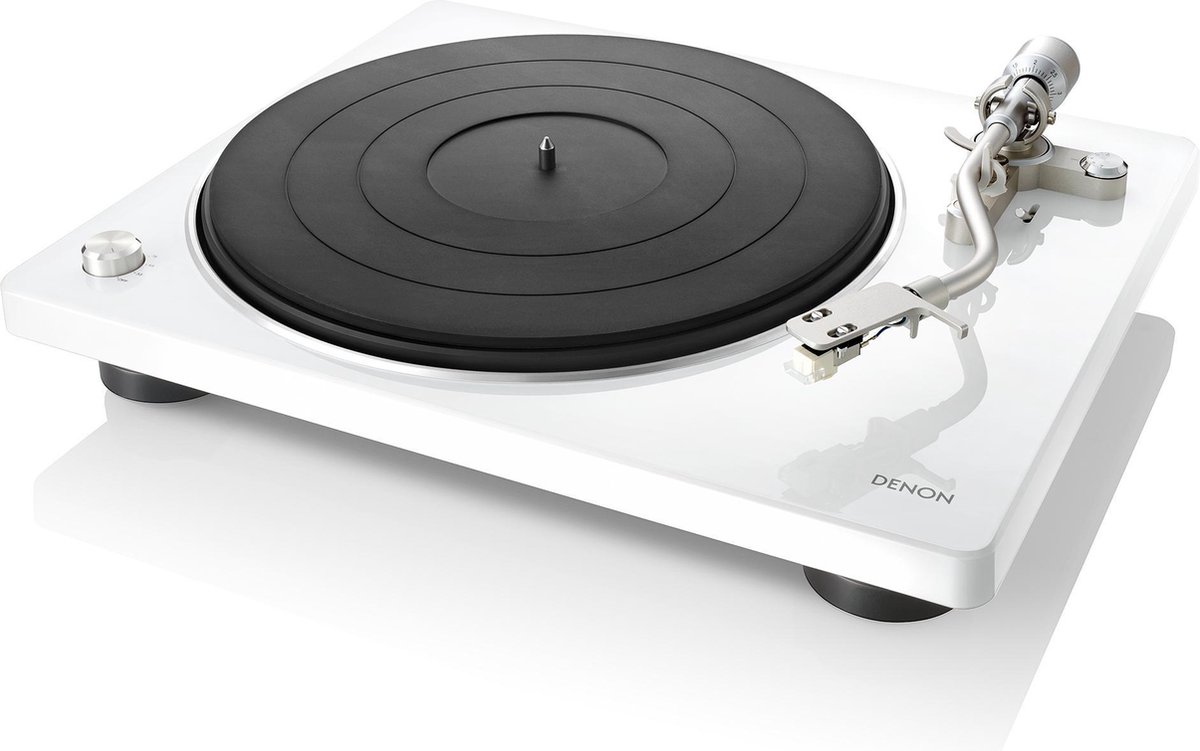 Denon DP-400 Platenspeler - Platenspeler met Riemaandrijving - Wit