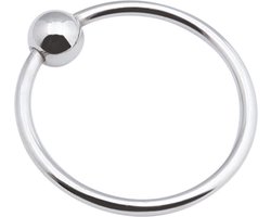 Banoch - Glansring Veronica 30 mm - metalen eikelring met bal - cockring | penisring