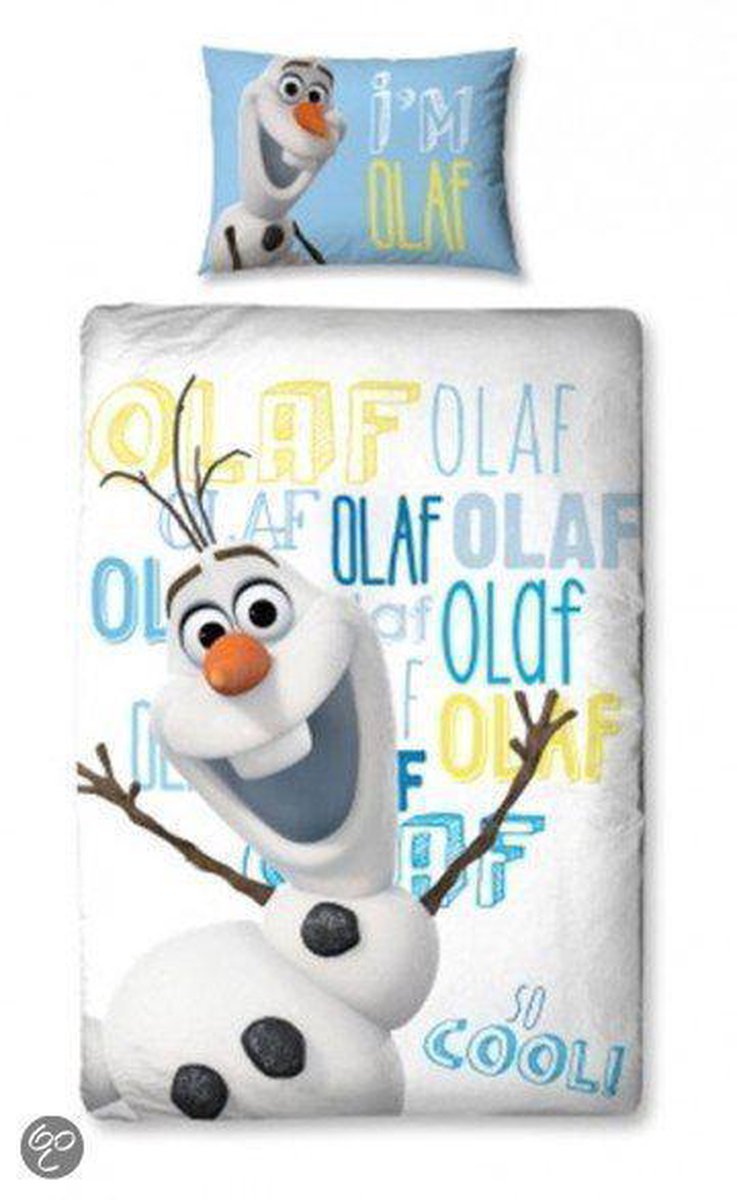 Disney Frozen Olaf - Dekbedovertrek - Eenpersoons - 140x200 cm - Multi |  bol.com