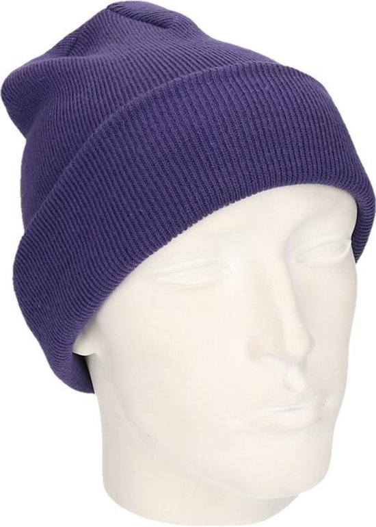 Chapeau d'hiver basique violet