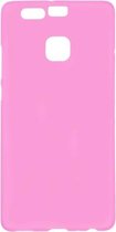 Matte silicone cover roze Huawei P9
