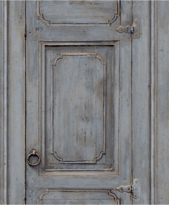 Gemarkeerd Uitbreiding De Kamer Home oude deur donkergrijs behang (vliesbehang, grijs) | bol.com