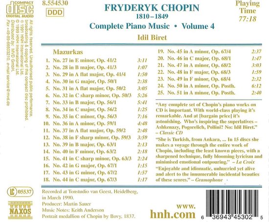 Chopin: Piano Music Vol.4