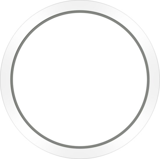 Lunette blanche de 50 mm / jante en acier