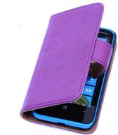 Productief Leven van inleveren BestCases Nokia Lumia 820 Lila Luxe Echt Lederen Book Wallet Hoesje |  bol.com