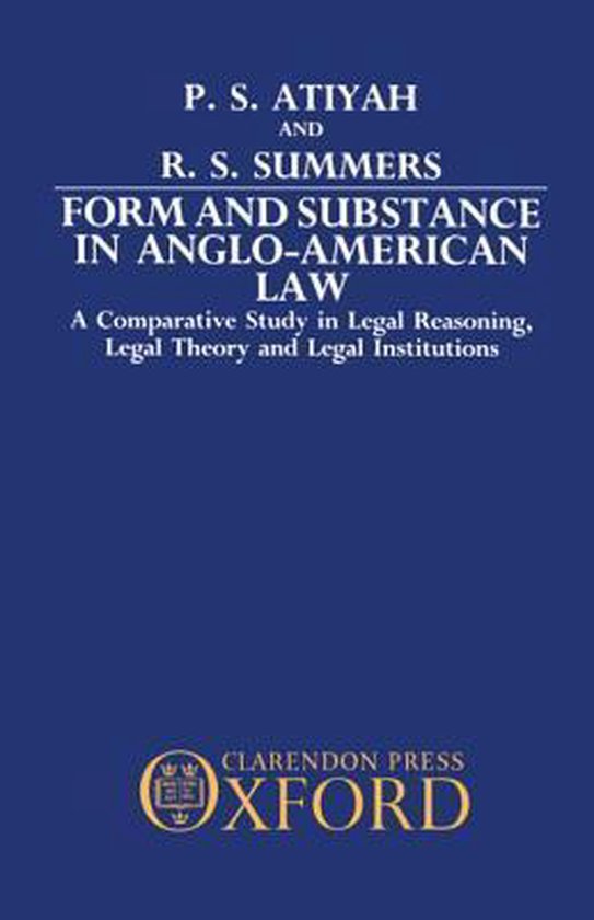 Form and Substance in Anglo-American Law - cover