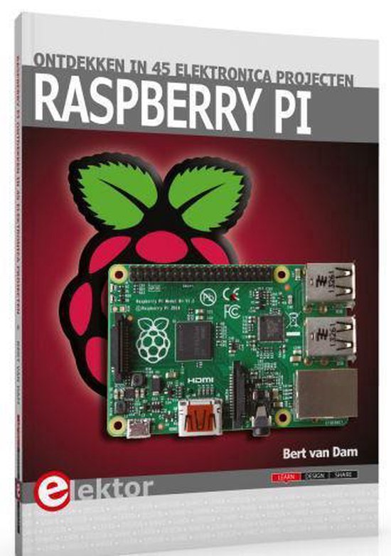 Cover van het boek 'Raspberry Pi' van Bert van Dam