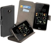 HC zwart bookcase voor LG K5 wallet cover