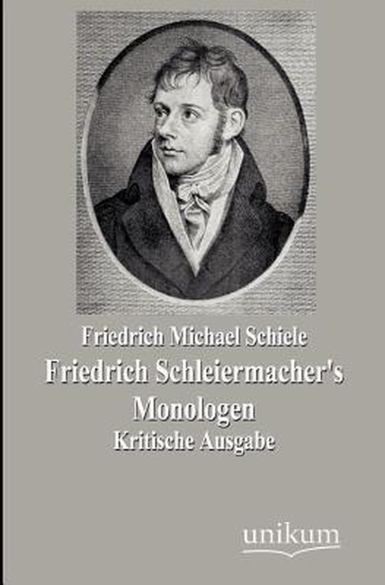 Friedrich Schleiermacher's Monologen - cover