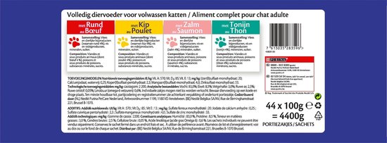 Mix Selectie In Gelei - Kattenvoer - 44 x 100 g