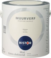 Histor Perfect Finish Muurverf Mat - 2,5 Liter - Katoen (Ral 9001)