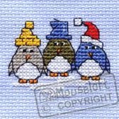 Mini Borduurpakketje 3 Kleine Penguins - Mouseloft