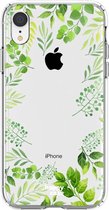 HappyCase Apple iPhone XR Hoesje Flexibel TPU Leaves Print