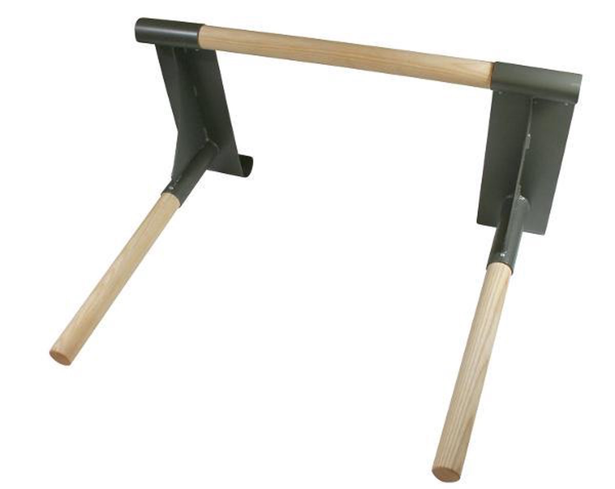 NOHRD Multi-Adapter voor Sportramen Notenboom – Optrekstang en Dipstation – Geschikt voor NOHRD Klimrek – Houten Fitnessaccessoire