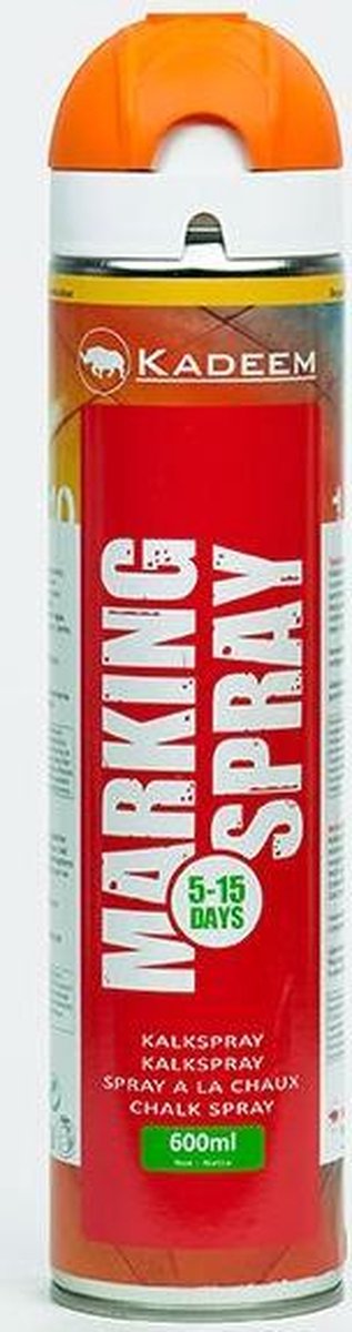 Kadeem krijtspray tijdelijke markeren Kleur Oranje