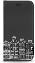 Casetastic Wallet Case Black Apple iPhone 7 / 8 - Amsterdam Canal Houses White